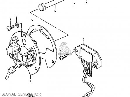 SIGNAL GENERATOR - GSX1100 1983 (D) GENERAL EXPORT UNITED KINGDOM (E01 E02)