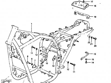 FRAME - GSX1100 1983 (D) GENERAL EXPORT UNITED KINGDOM (E01 E02)