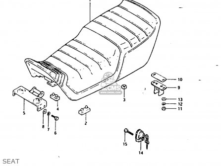 SEAT - GSX1100 1983 (D) GENERAL EXPORT UNITED KINGDOM (E01 E02)