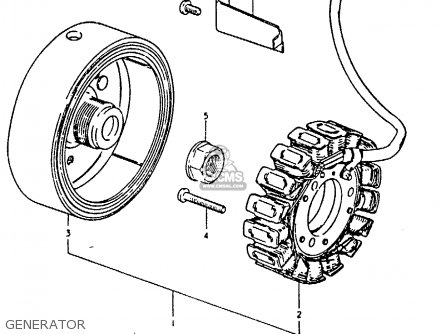 GENERATOR - GSX1100E 1980 (T) GENERAL EXPORT (E01)