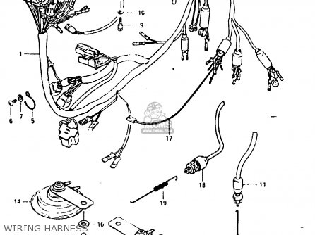 WIRING HARNESS - GSX1100E 1980 (T) GENERAL EXPORT (E01)