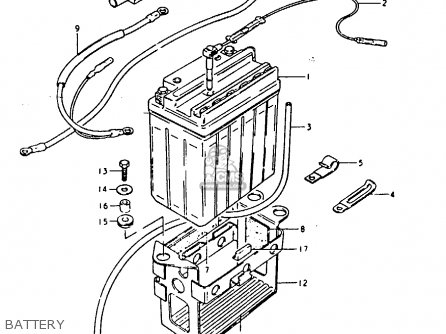 BATTERY - GSX1100E 1981 (X) GENERAL EXPORT (E01)