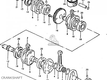 CRANKSHAFT - GSX1100E 1981 (X) GENERAL EXPORT (E01)