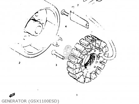 GENERATOR (GSX1100ESD) - GSX1100E 1982 (Z) GENERAL EXPORT UNITED KINGDOM (E01 E02)