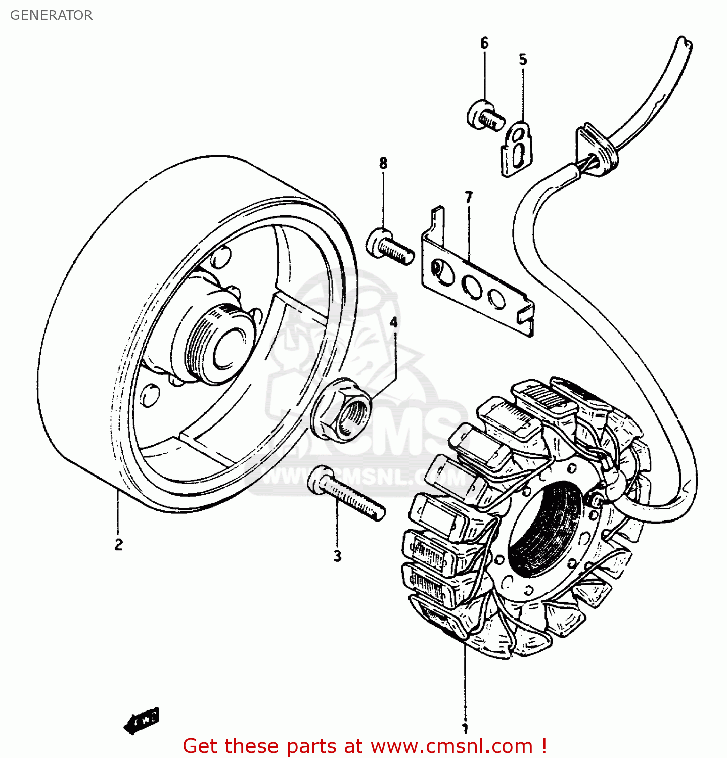 GENERATOR GSX1100E 1984 (E) (E01 E04 E06 E21 E24)