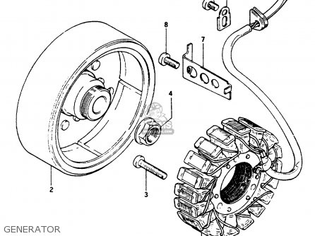 GENERATOR - GSX1100E 1984 (E) (E01 E04 E06 E21 E24)