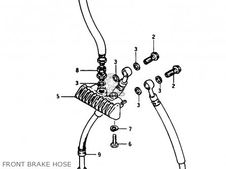 FRONT BRAKE HOSE - GSX1100E 1984 (E) (E01 E04 E06 E21 E24)
