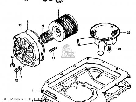 OIL PUMP - OIL FILTER - GSX1100EF 1984 (E) (01 02 04 06 15 16 17 18 21 22 24 25 26 34 39