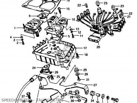 SPEEDOMETER - TACHOMETER - GSX1100EF 1985 (F) (E01 E02 E04 E15 E16 17 18 21 22 24 25 34 39)