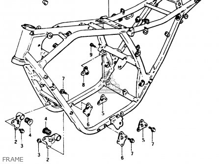 FRAME - GSX1100EF 1985 (F) (E01 E02 E04 E15 E16 17 18 21 22 24 25 34 39)