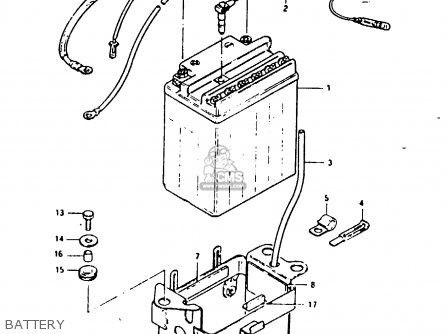BATTERY - GSX1100ES 1983 (D) UNITED KINGDOM GERMANY (E02 E22)