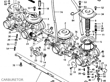 CARBURETOR - GSX1100ES 1984 (E) (E01 E06 E17 E24 E39)