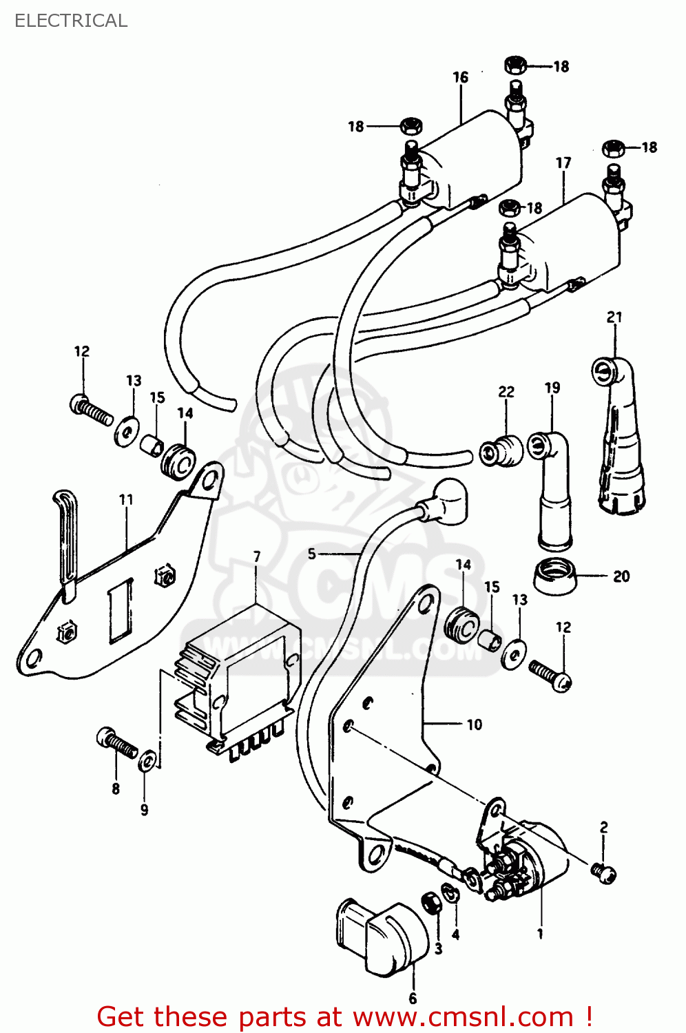 ELECTRICAL GSX1100ES 1985 (F) (E01 E02 E17 E21 E22 E24 E25 E26 E34 E39)
