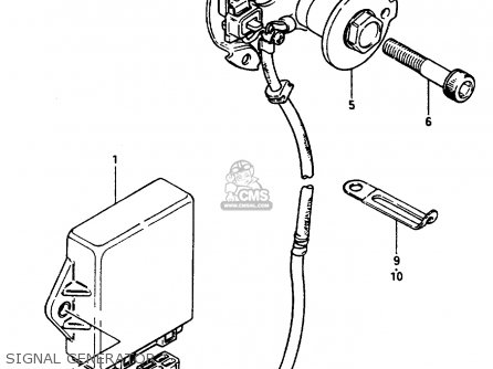 SIGNAL GENERATOR - GSX1100ES 1985 (F) (E01 E02 E17 E21 E22 E24 E25 E26 E34 E39)