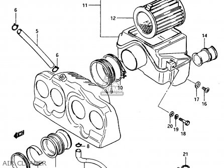AIR CLEANER - GSX1100ES 1986 (G) (E01 E16 E17 E21 E22 E25 E34)