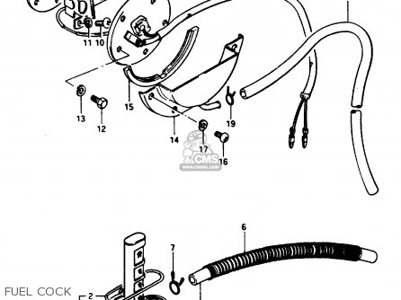 FUEL COCK - GSX1100ES 1986 (G) (E01 E16 E17 E21 E22 E25 E34)