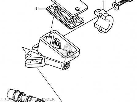 FRONT MASTER CYLINDER - GSX1100ES 1986 (G) (E01 E16 E17 E21 E22 E25 E34)