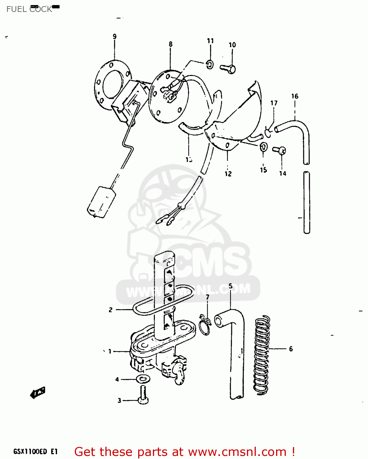 FUEL COCK GSX1100EX 1983 (D) (E02)