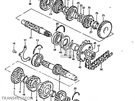 TRANSMISSION - GSX1100EX 1983 (D) (E02)