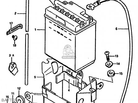BATTERY - GSX1100F 1988 (J) (E01 E18 E75 E76 E78)