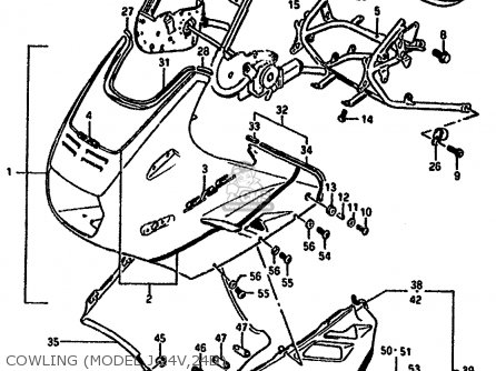 COWLING (MODEL J 24V,24D) - GSX1100F 1988 (J) (E01 E18 E75 E76 E78)