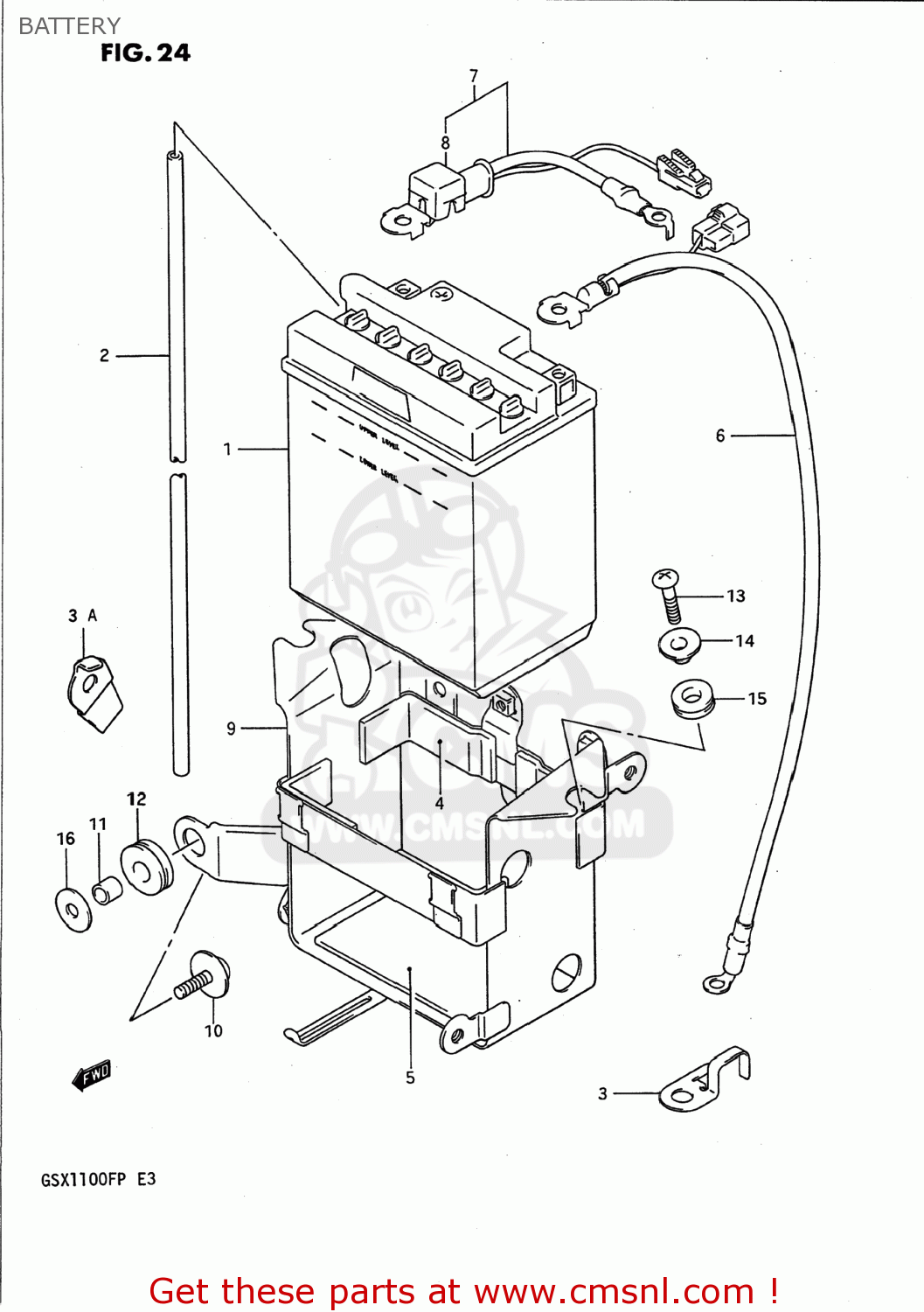 BATTERY GSX1100F 1988 (J) USA (E03)