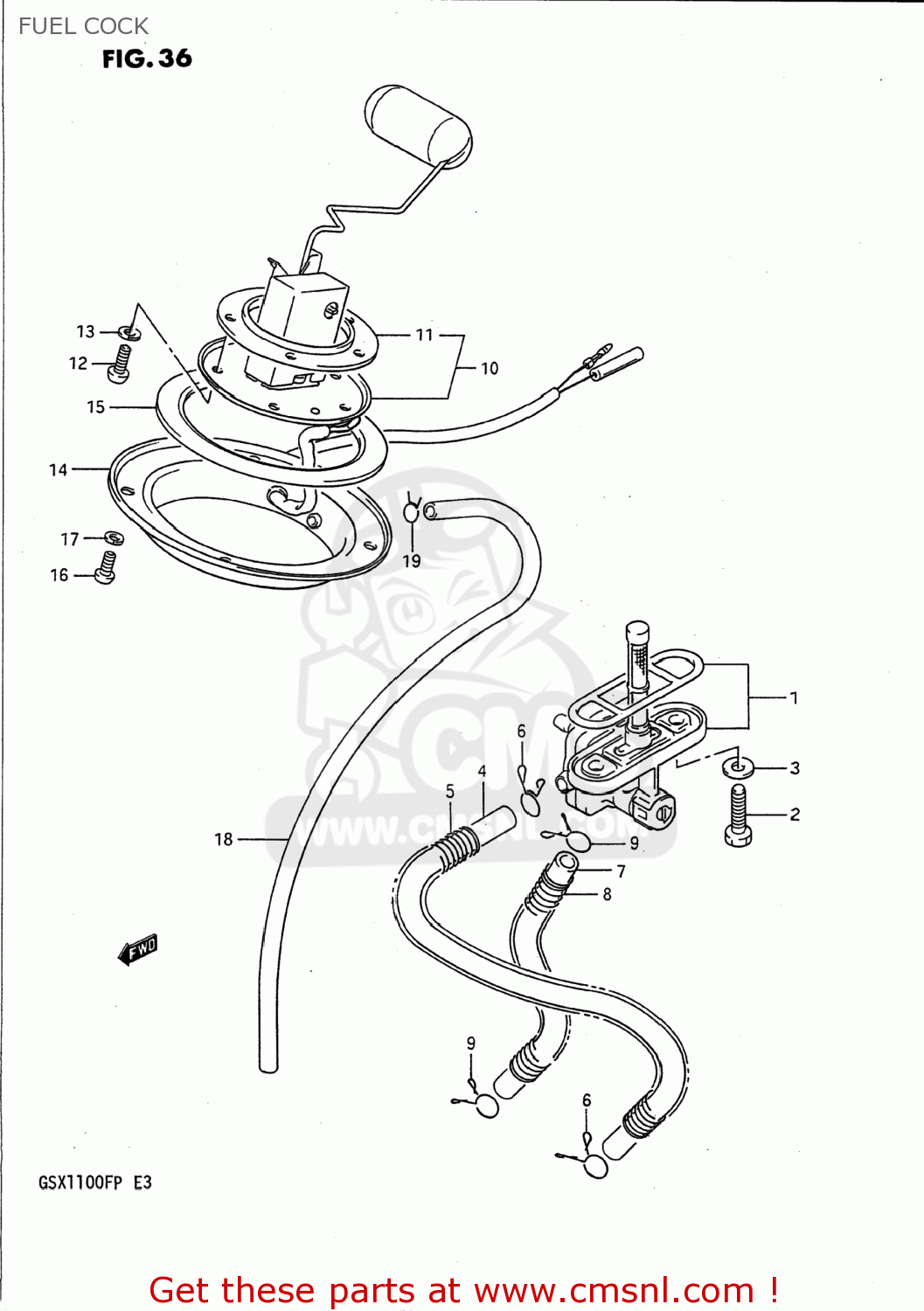 FUEL COCK GSX1100F 1988 (J) USA (E03)