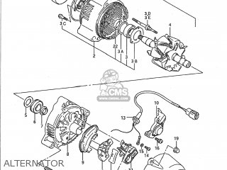 ALTERNATOR - GSX1100F 1988 (J) USA (E03)