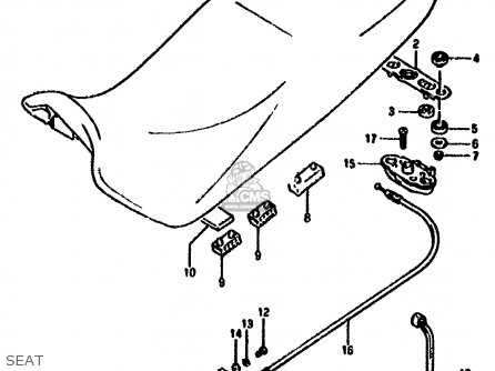 SEAT - GSX1100F 1989 (K) (E01 E02 E04 E15 16 17 18 21 22 24 25 34 39 53