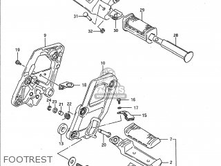 FOOTREST - GSX1100F 1989 (K) USA (E03)