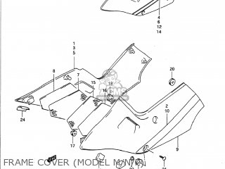FRAME COVER (MODEL M/N/P) - GSX1100F 1989 (K) USA (E03)