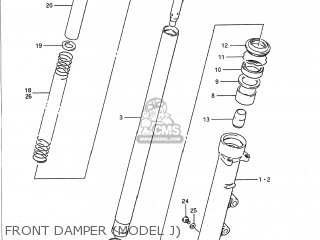 FRONT DAMPER (MODEL J) - GSX1100F 1989 (K) USA (E03)