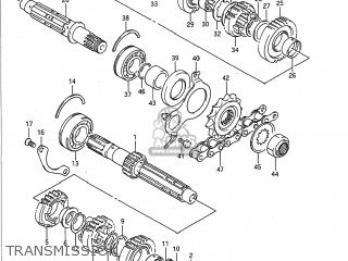 TRANSMISSION - GSX1100F 1989 (K) USA (E03)