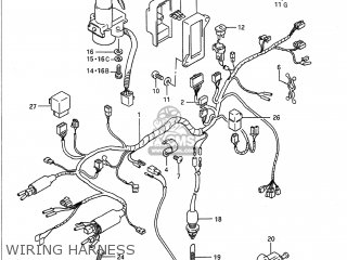 WIRING HARNESS - GSX1100F 1989 (K) USA (E03)