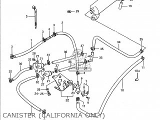 CANISTER (CALIFORNIA ONLY) - GSX1100F 1990 (L) USA (E03)