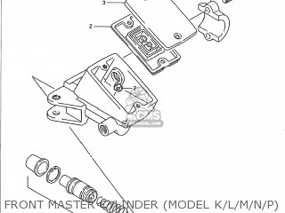 FRONT MASTER CYLINDER (MODEL K/L/M/N/P) - GSX1100F 1990 (L) USA (E03)