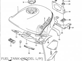 FUEL TANK (MODEL L/M) - GSX1100F 1990 (L) USA (E03)