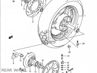 REAR WHEEL - GSX1100F 1990 (L) USA (E03)