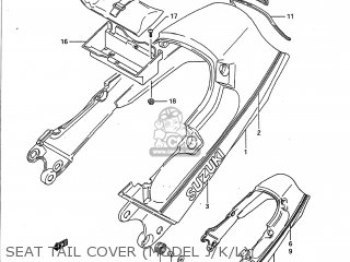 SEAT TAIL COVER (MODEL J/K/L) - GSX1100F 1990 (L) USA (E03)