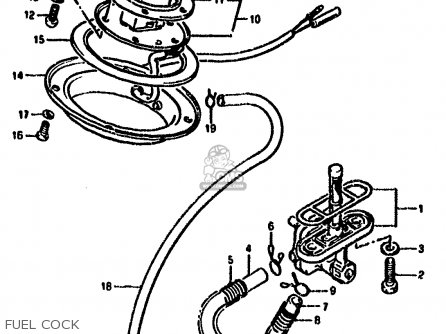 FUEL COCK - GSX1100F 1991 (M) (E01 E02 E04 15 16 17 18 21 22 24 25 34 39 53)