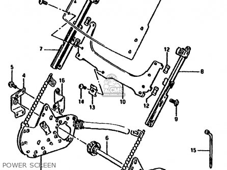 POWER SCREEN - GSX1100F 1991 (M) (E01 E02 E04 15 16 17 18 21 22 24 25 34 39 53)