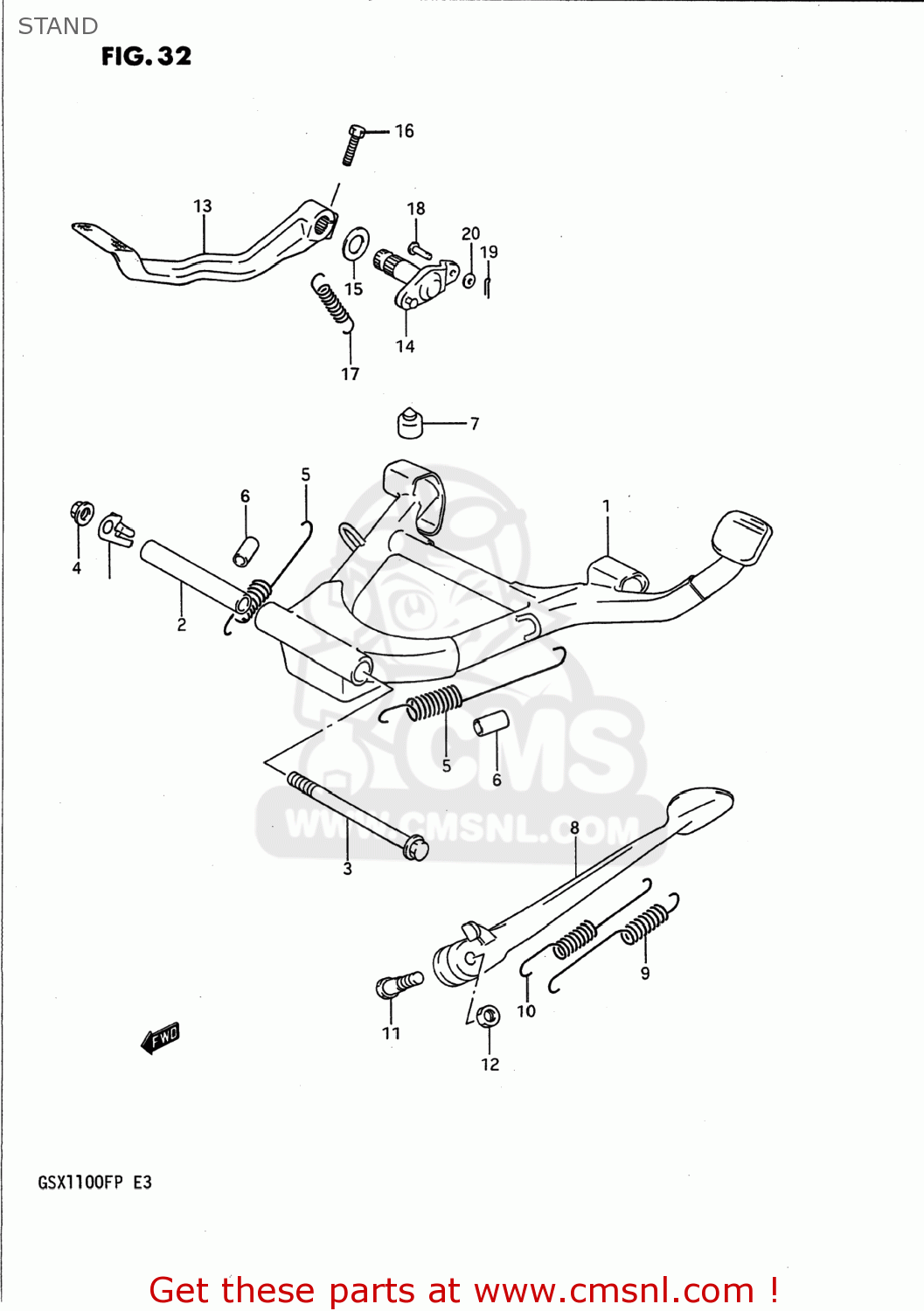 STAND GSX1100F 1991 (M) USA (E03)