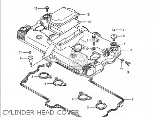 CYLINDER HEAD COVER - GSX1100F 1991 (M) USA (E03)