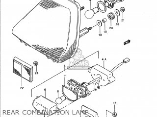 REAR COMBINATION LAMP - GSX1100F 1991 (M) USA (E03)