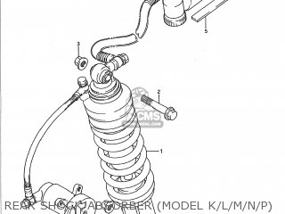 REAR SHOCK ABSORBER (MODEL K/L/M/N/P) - GSX1100F 1991 (M) USA (E03)