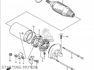 STARTING MOTOR - GSX1100F 1991 (M) USA (E03)