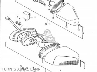 TURN SIGNAL LAMP - GSX1100F 1991 (M) USA (E03)