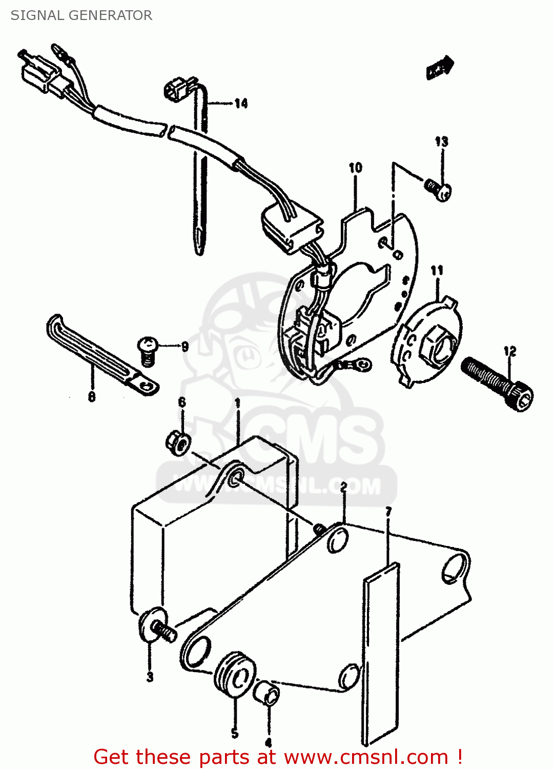 SIGNAL GENERATOR GSX1100F 1992 (N) (E01 E02 E04 15 16 17 18 21 22 24 25 34 39 53)