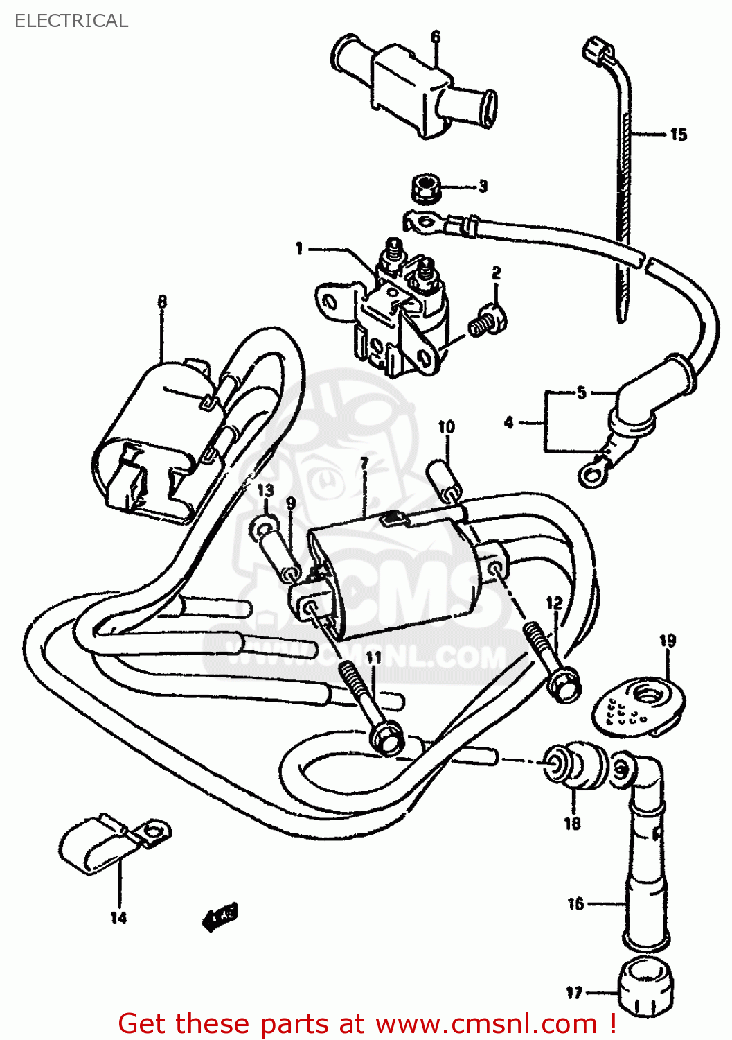 ELECTRICAL GSX1100F 1992 (N) (E01 E02 E04 15 16 17 18 21 22 24 25 34 39 53)