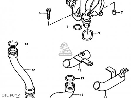 OIL PUMP - GSX1100F 1992 (N) (E01 E02 E04 15 16 17 18 21 22 24 25 34 39 53)